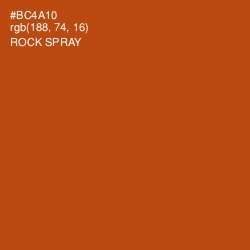 #BC4A10 - Rock Spray Color Image